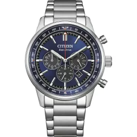 Citizen Elegance Man orologio da uomo CA4720-52L, quadrante blu, cinturino in acciaio inossidabile argento