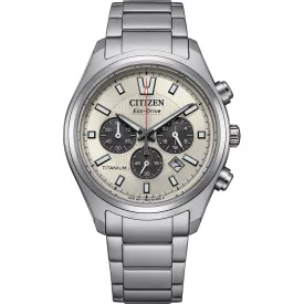 Citizen Titanium orologio da uomo CA4750-51A, quadrante grigio, cinturino in titanio argento
