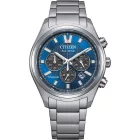 Citizen Titanium orologio da uomo CA4750-51L, quadrante blu, cinturino in titanio argento