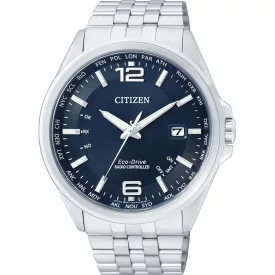 Citizen Promaster Sky orologio da uomo CB0010-88L, quadrante blu, cinturino in acciaio inossidabile argento