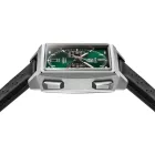 Tag Heuer Monaco Chronograph orologio da uomo CDW2180.FC8360, quadrante verde, cinturino in pelle nero