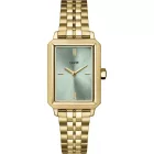 Cluse Fluette orologio da donna CW11514, quadrante verde, cinturino in acciaio inossidabile oro