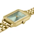 Cluse Fluette orologio da donna CW11514, quadrante verde, cinturino in acciaio inossidabile oro