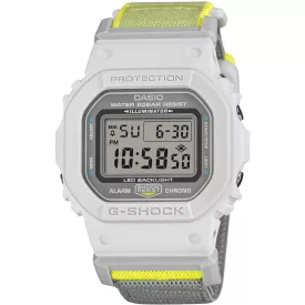 Casio G-Shock orologio da uomo DW-5600MNC-7A8ER, quadrante grigio, cinturino in tessuto grigio