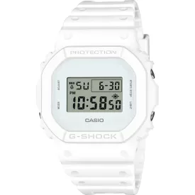 Casio G-Shock orologio da uomo DW-5600WW-7ER, quadrante bianco, cinturino in plastica bianco