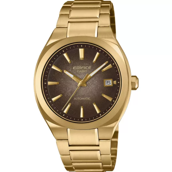 Casio Edifice Automatic orologio da uomo EFK-200DG-5AER, quadrante marrone, cinturino in acciaio inossidabile oro