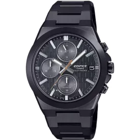 Casio Edifice orologio da uomo EFS-S650DC-1AEF, quadrante nero, cinturino in acciaio inossidabile nero