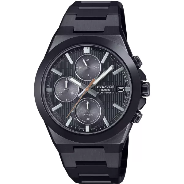 Casio Edifice orologio da uomo EFS-S650DC-1AEF, quadrante nero, cinturino in acciaio inossidabile nero