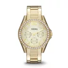 Fossil orologio da donna ES3203, quadrante oro, cinturino in acciaio inossidabile oro