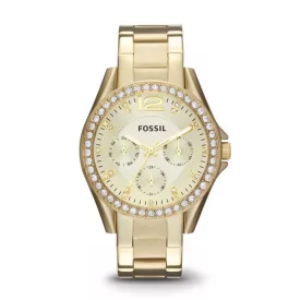 Fossil orologio da donna ES3203, quadrante oro, cinturino in acciaio inossidabile oro