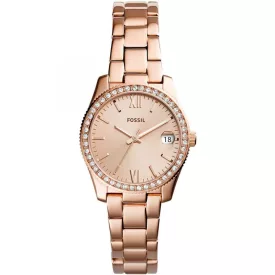 Fossil Scarlette orologio da donna ES4318, quadrante oro rosa, cinturino in acciaio inossidabile oro rosa
