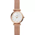 Fossil Carlie orologio da donna ES4433, cinturino in acciaio inossidabile oro rosa