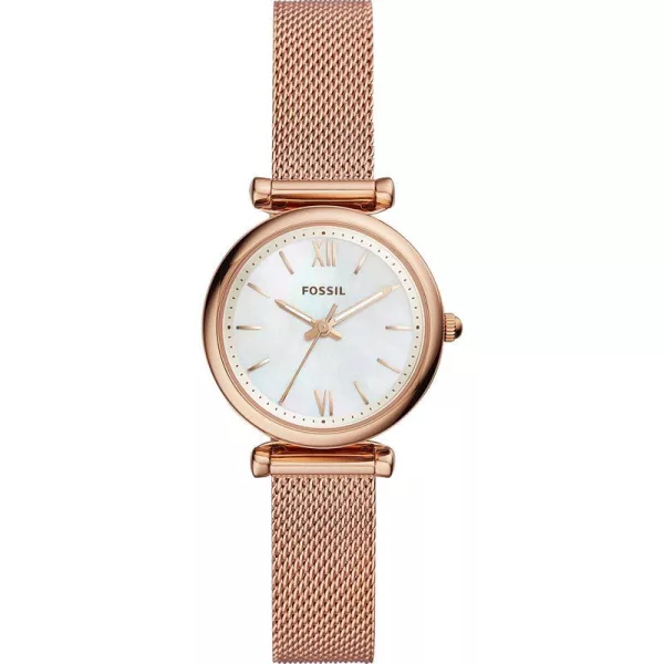 Fossil Carlie orologio da donna ES4433, cinturino in acciaio inossidabile oro rosa
