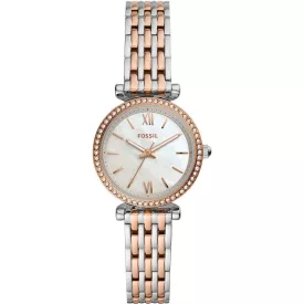 Fossil Carlie Mini orologio da donna ES4649, cinturino in acciaio inossidabile argento