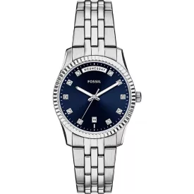 Fossil Scarlette orologio da donna ES5457, cinturino in acciaio inossidabile argento