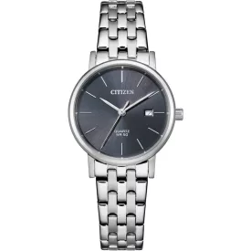 Citizen Elegance Lady orologio da donna EU6090-54H, quadrante grigio, cinturino in acciaio inossidabile argento