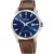 Festina Swiss Made orologio da uomo F20025/3, quadrante blu, cinturino in pelle marrone