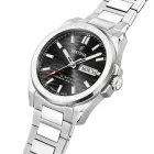 Festina Swiss Made orologio da uomo F20073/5, quadrante nero, cinturino in acciaio inossidabile argento