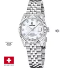 Festina Swiss Made Classic orologio da donna F20087/1, cinturino in acciaio inossidabile argento