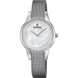 Festina Mademoiselle orologio da donna F20494/4, cinturino in acciaio inossidabile argento