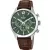 Festina Timeless Chronograph orologio da uomo F20542/8, quadrante verde, cinturino in pelle marrone