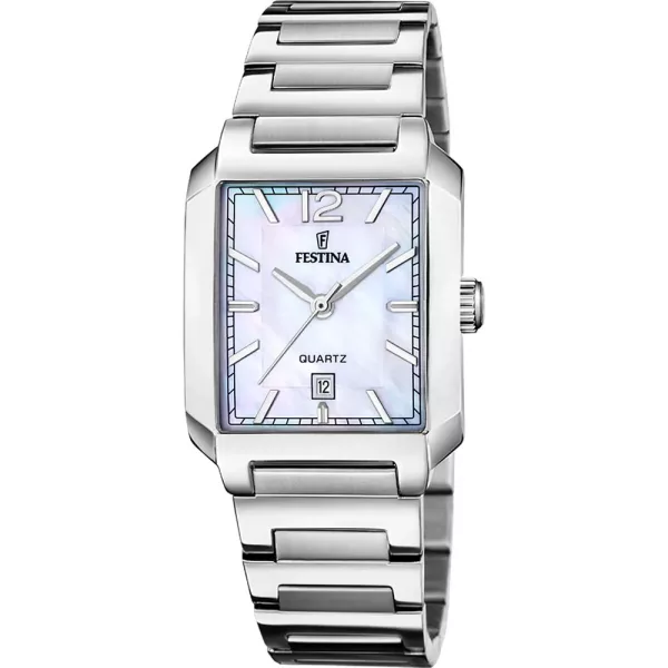 Festina On The Square orologio da donna F20679/2, cinturino in acciaio inossidabile argento