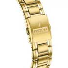 Festina Timeless Chronograph orologio da uomo F20705/5, quadrante blu, cinturino in acciaio inossidabile oro