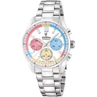 Festina Boyfriend orologio da donna F20753/6, quadrante bianco, cinturino in acciaio inossidabile argento