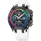 Festina Chrono Bike Limited Edition orologio da uomo set F20761/1, quadrante nero, cinturino in acciaio inossidabile bianco