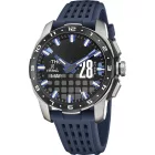 Festina Connected Full D smartwatch da uomo F23305/3, quadrante nero, cinturino in silicone blu
