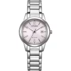 Citizen Elegance Lady orologio da donna FE1241-71Z, quadrante rosa, cinturino in acciaio inossidabile argento