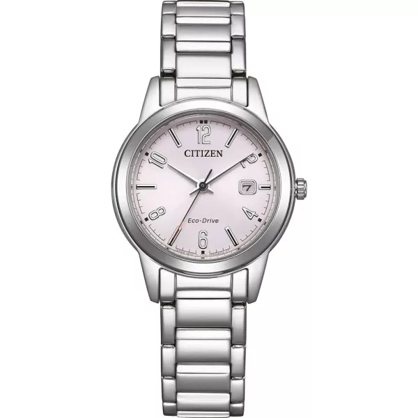 Citizen Elegance Lady orologio da donna FE1241-71Z, quadrante rosa, cinturino in acciaio inossidabile argento
