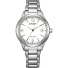 Citizen Elegance Lady orologio da donna FE6121-67A, quadrante bianco, cinturino in acciaio inossidabile argento
