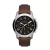 Fossil orologio da uomo FS4813, quadrante nero, cinturino in pelle marrone