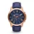 Fossil orologio da uomo FS4835, cinturino in pelle blu
