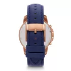 Fossil orologio da uomo FS4835, cinturino in pelle blu