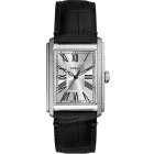 Fossil Carraway orologio da uomo FS6078, quadrante argento, cinturino in pelle nero