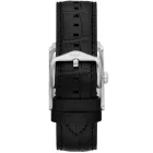 Fossil Carraway orologio da uomo FS6078, quadrante argento, cinturino in pelle nero