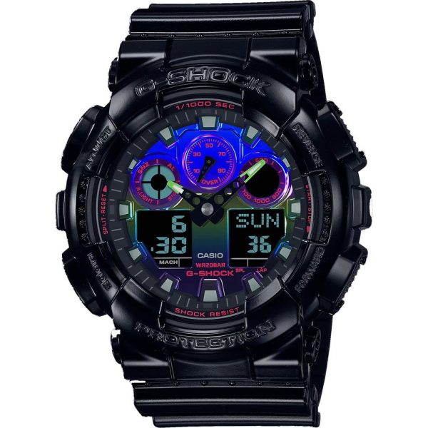 Casio G-Shock Virtual Rainbow orologio da uomo GA-100RGB-1AER