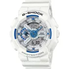 Casio G-Shock orologio da uomo GA-110HDS-7AER, quadrante bianco, cinturino in plastica bianco