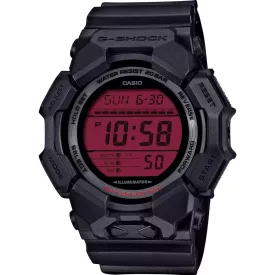Casio G-Shock orologio da uomo GD-010BBR-1ER, quadrante rosso, cinturino in plastica nero