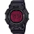 Casio G-Shock orologio da uomo GD-010BBR-1ER, quadrante rosso, cinturino in plastica nero