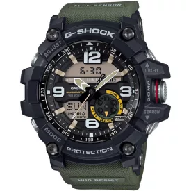 Casio G-Shock Mudmaster orologio da uomo GG-1000-1A3ER, quadrante nero, cinturino in plastica verde