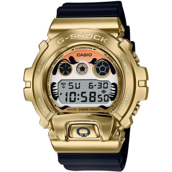 Casio G-Shock Gold Daruma BlackEyePatch Limited Edition orologio da uomo GM-6900GDA-9ER