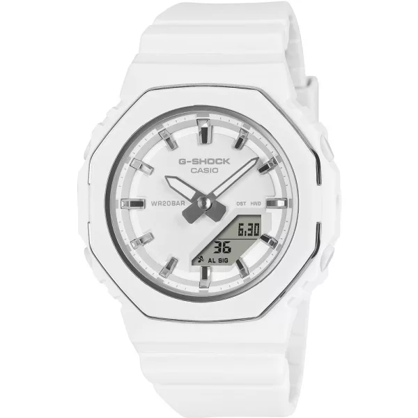 Casio G-Shock orologio da donna GMA-P2110-7AER, quadrante bianco, cinturino in plastica bianco