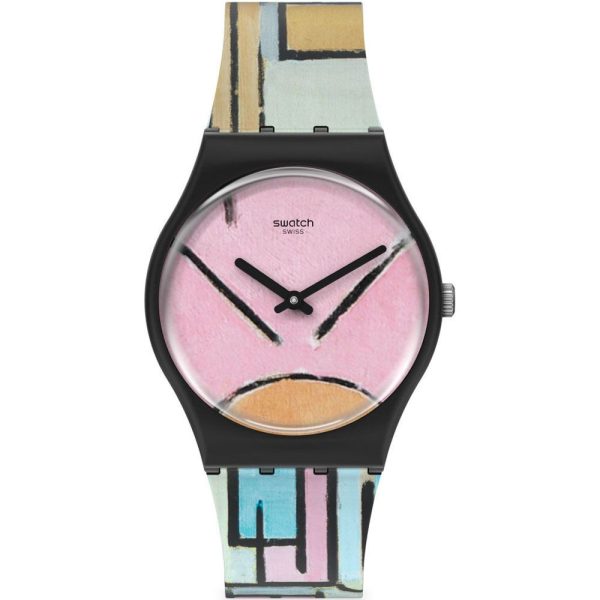 Swatch Moma Composition In Oval With Color Planes unisex orologio GZ350