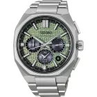 Seiko Astron 145th Anniversary Limited Edition orologio da uomo set HAB005J1, quadrante verde, cinturino in titanio argento