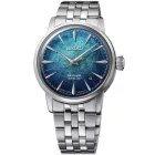 Seiko Presage Cocktail Time Emerald Mist orologio da uomo HCB001J1, quadrante blu, cinturino in acciaio inossidabile argento