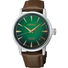Seiko Presage Cocktail Time Mint Mist orologio da uomo HCB002J1, quadrante verde, cinturino in pelle marrone