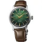Seiko Presage Cocktail Time Mint Mist orologio da uomo HCB002J1, quadrante verde, cinturino in pelle marrone